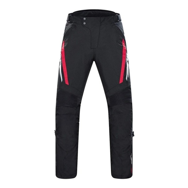 Pantaloni moto pentru bărbați Pantaloni din nylon cu fermoar și buzunare Impermeabili Rezistenți la vânt pentru plimbări cu motocicleta negru XS