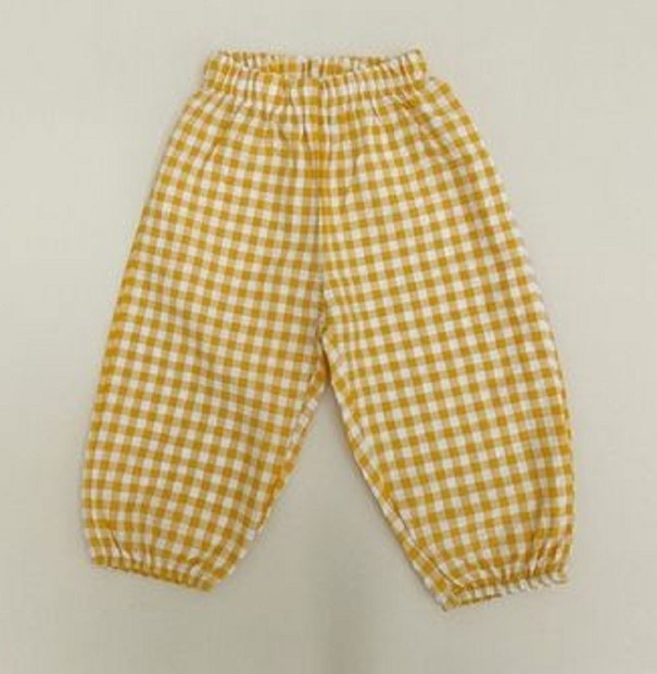 Pantaloni pentru copii L2229 galben 9-12 luni