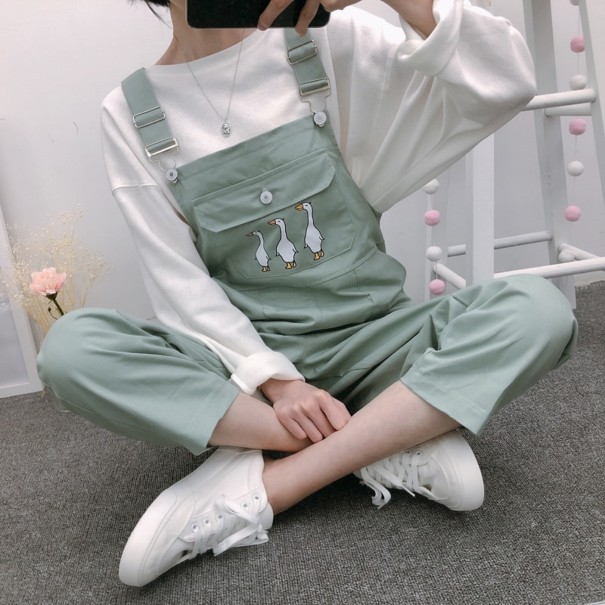Pantaloni pentru femei A1947 verde L