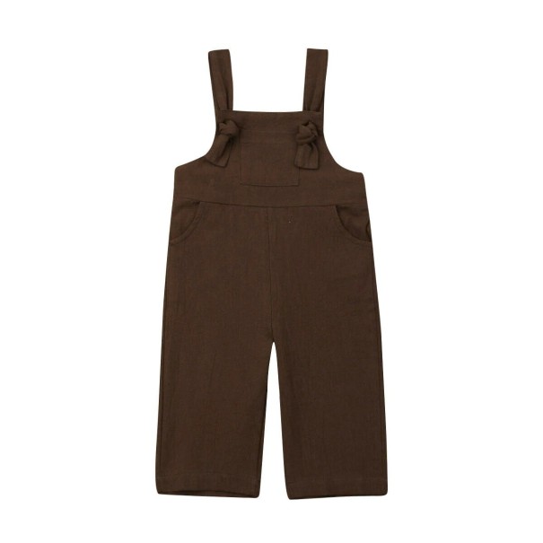 Pantaloni pentru fete L1508 maro 6