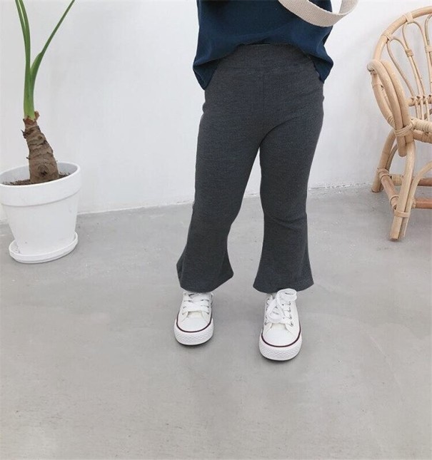 Pantaloni pentru fete L2288 gri inchis 5