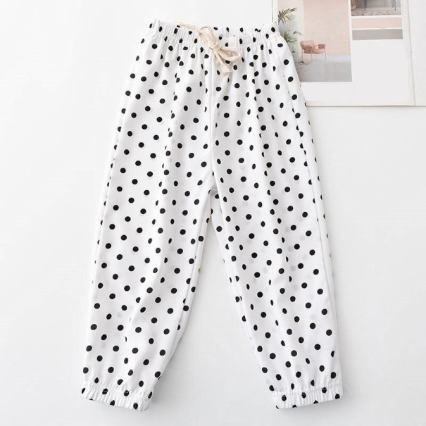 Pantaloni pentru fete L2289 alb 5