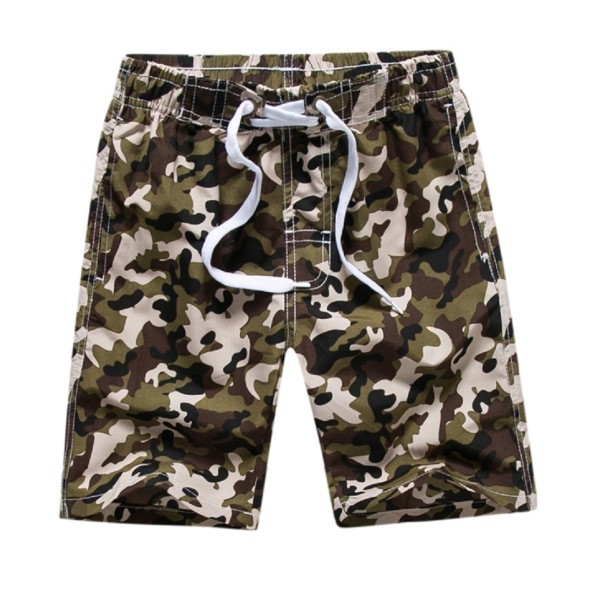Pantaloni scurți de camuflaj de plajă pentru băieți J1942 verde 15