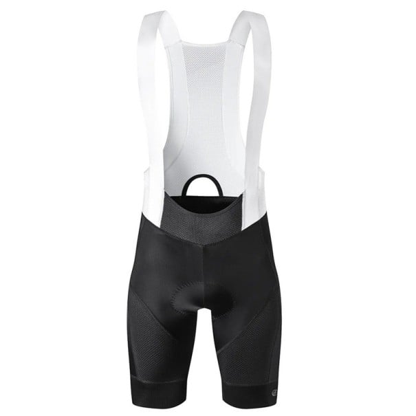 Pantaloni scurți de ciclism pentru bărbați cu bretele și bretele din plasă elastan lycra croială ergonomică pentru o plimbare confortabilă cu bicicleta alb XL