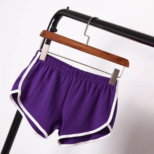 Pantaloni scurti de vară eleganti de damă J3016 violet L