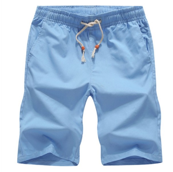 Pantaloni scurți de vară pentru bărbați J2941 albastru deschis L