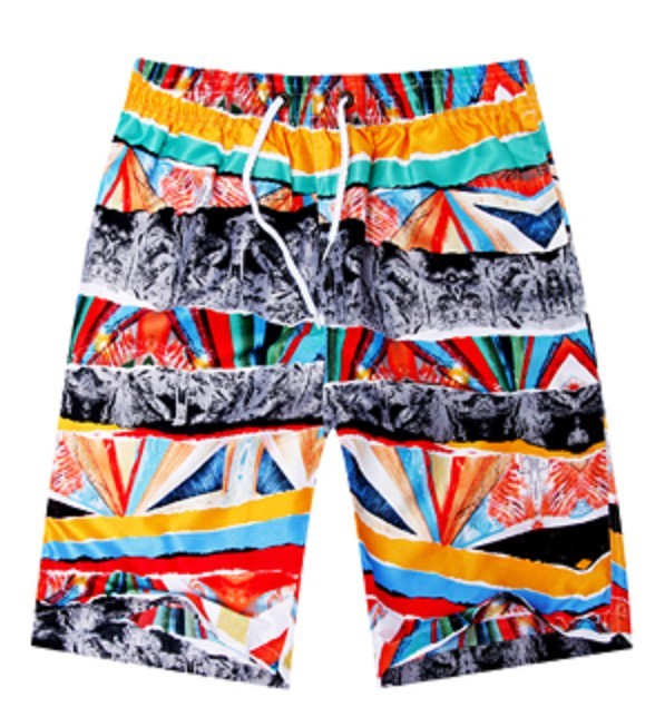 Pantaloni scurți de vară pentru cupluri cu un model interesant XS de bărbați