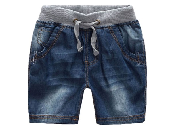 Pantaloni scurți din denim pentru băieți J1323 albastru inchis 9-12 luni