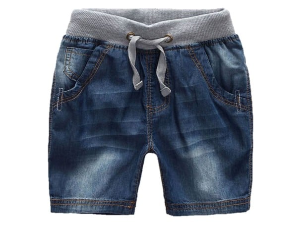 Pantaloni scurți din denim pentru băieți J1323 albastru inchis 12-24 luni