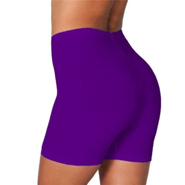 Pantaloni scurti elastici de dama violet XS