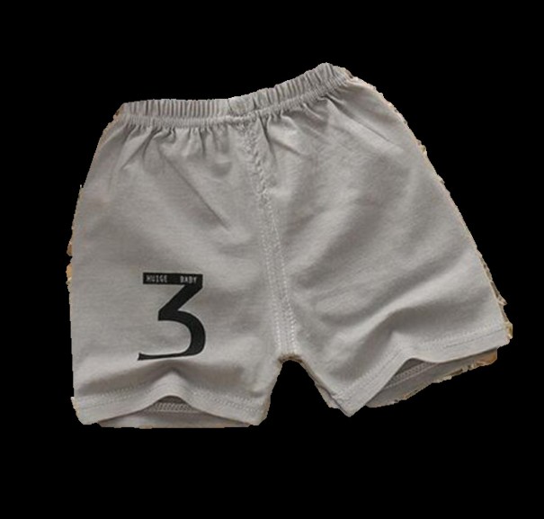 Pantaloni scurți pentru băieți cu numărul 3 - Gri 5