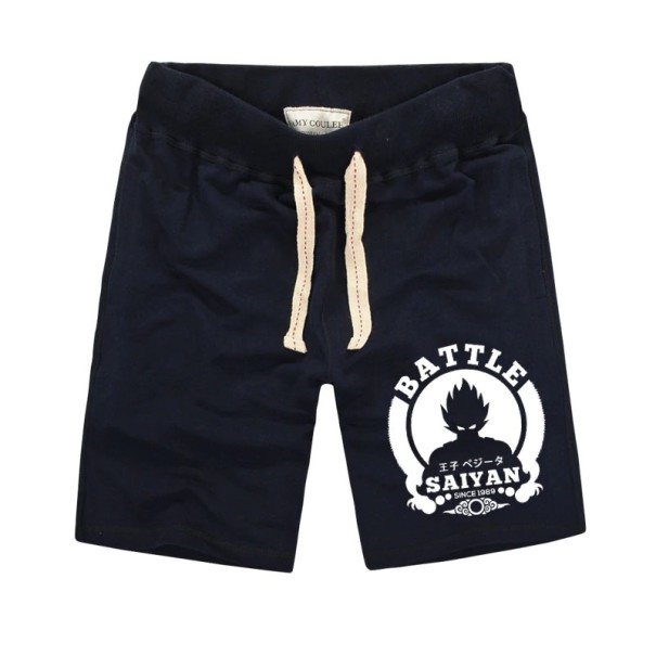 Pantaloni scurți pentru bărbați cu imprimeu A1397 albastru inchis XS