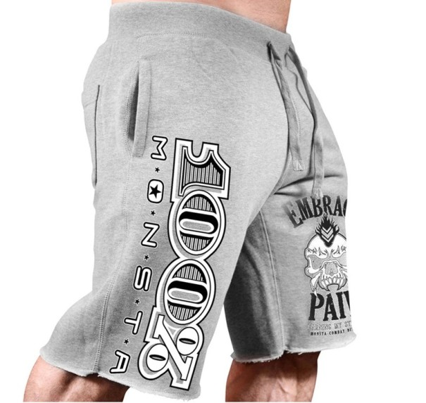 Pantaloni scurți pentru bărbați Monster gri L