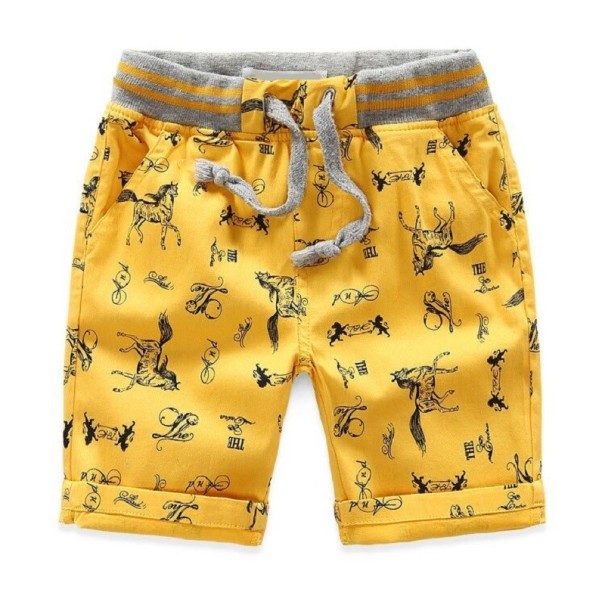 Pantaloni scurți pentru copii N711 galben 6