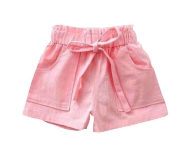 Pantaloni scurți pentru fete J2898 roz deschis 2