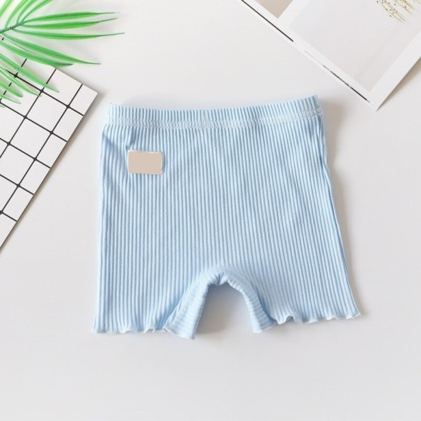 Pantaloni scurți pentru fete N663 albastru deschis 7