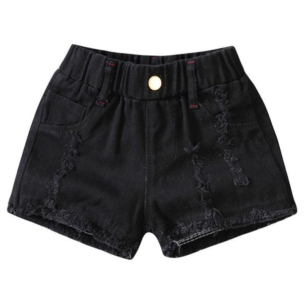 Pantaloni scurți pentru fete N665 negru 4 Pantaloni scurți pentru fete N665 negru 4