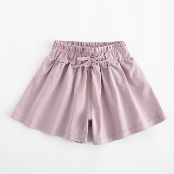 Pantaloni scurți pentru fete N691 violet deschis 5
