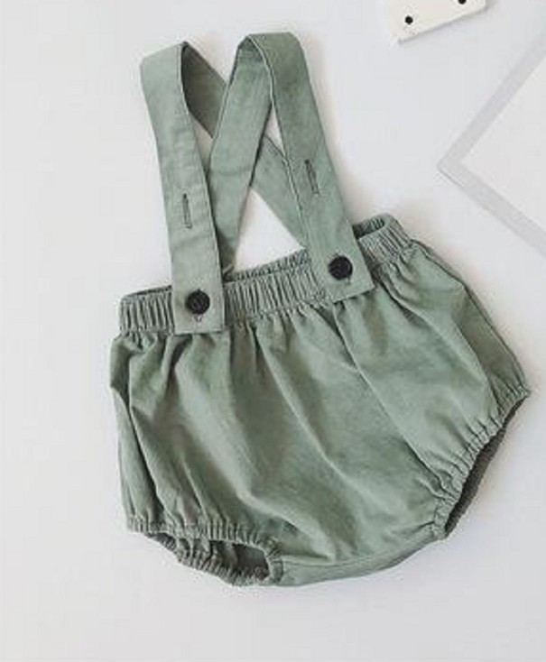 Pantaloni scurți pentru fete N693 măslin 6-9 luni