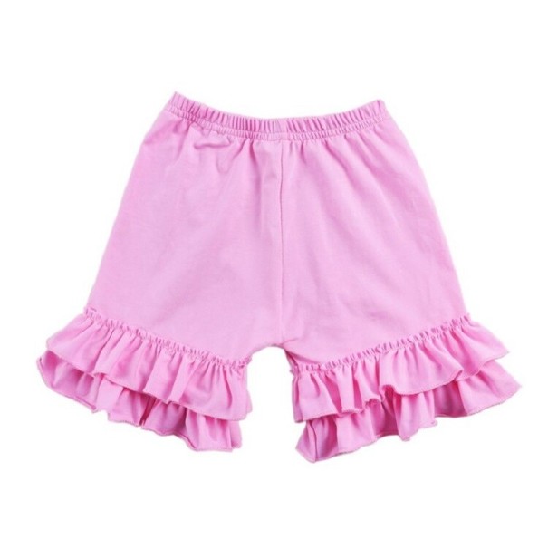 Pantaloni scurți pentru fete N715 roz deschis 8