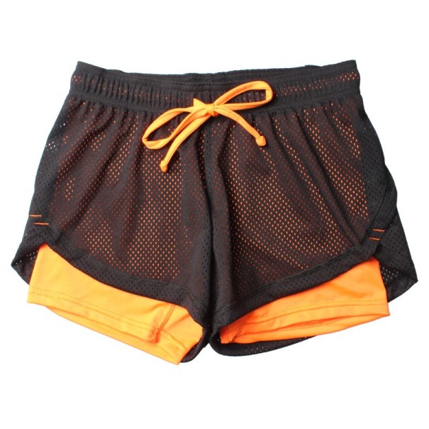 Pantaloni scurți sport de femei A2497 portocale L