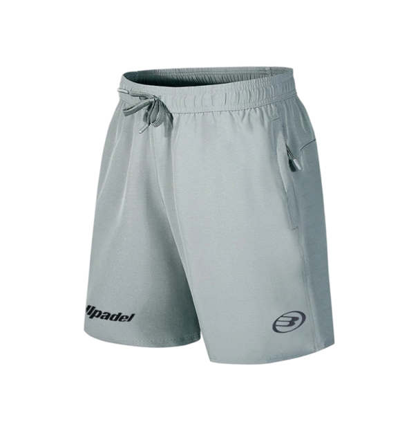 Pantaloni scurți sport pentru bărbați, uscare rapidă, respirabili, pentru tenis și alergare, pantaloni scurți de badminton, talie elastică cu șnur gri M