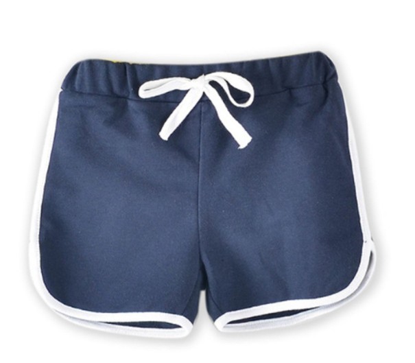 Pantaloni scurți sport pentru fete J3138 albastru inchis 11