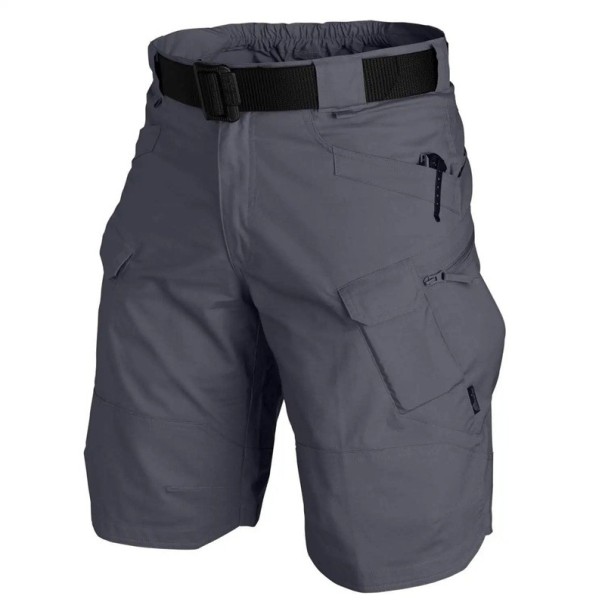 Pantaloni scurți tactici cargo impermeabili pentru bărbați, cu uscare rapidă, militari, respirabili, cu buzunare gri 3XL