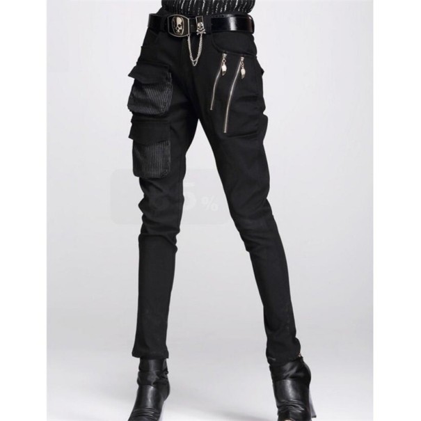 Pantaloni stretch neri da donna M