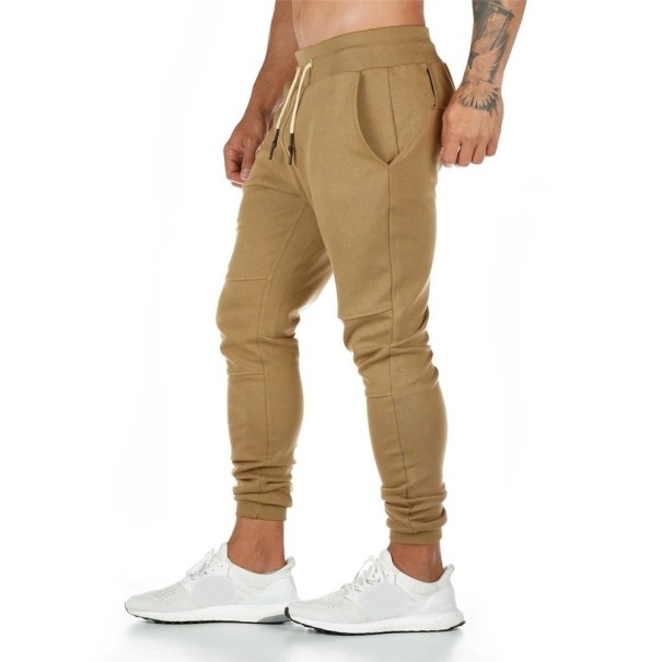 Pantaloni trening bărbați F1349 maro deschis S