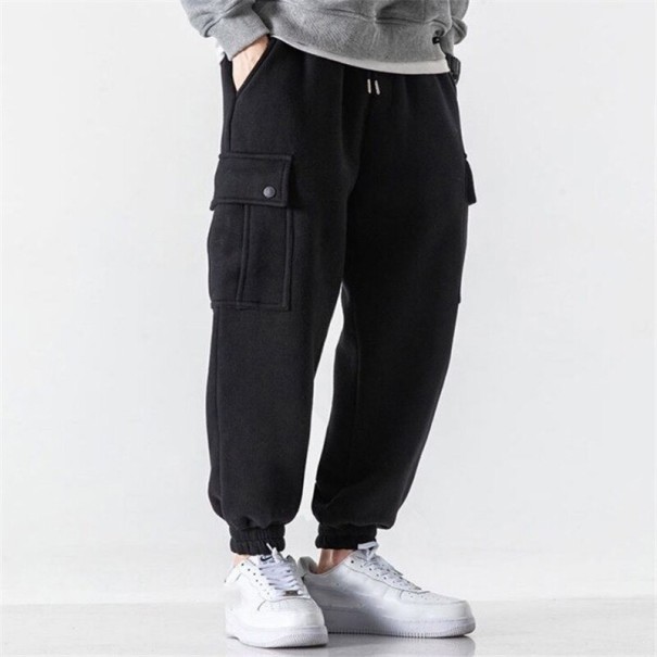 Pantaloni trening bărbați F1353 negru S