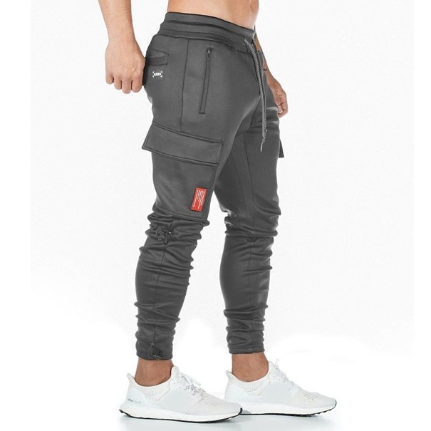 Pantaloni trening bărbați F1355 gri M