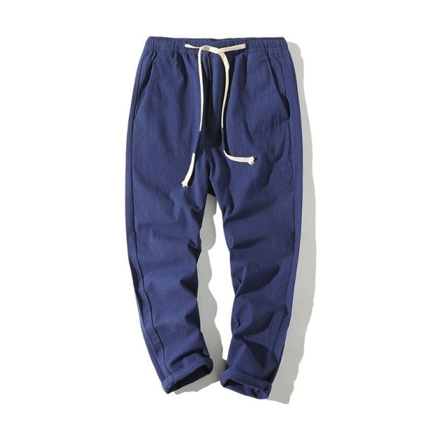 Pantaloni trening bărbați F1382 albastru inchis XXS