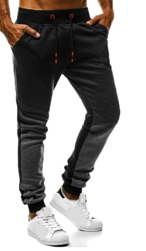 Pantaloni trening de bărbați F1724 gri inchis M