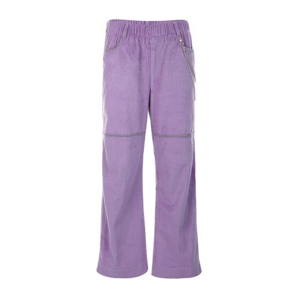 Pantaloni violet pentru femei M