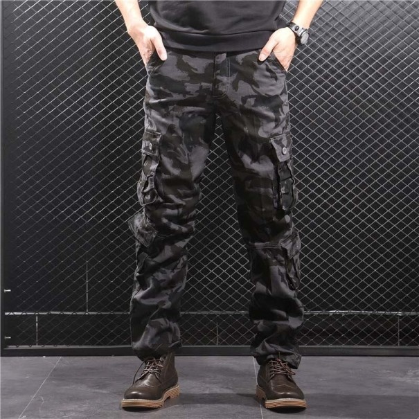 Pantalons camouflés pour hommes F1414 noir 40