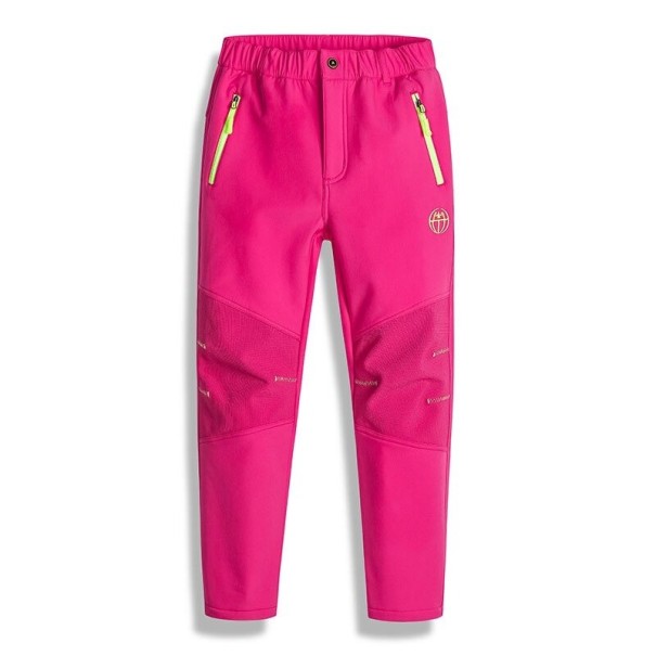 Pantalons d'hiver pour enfants T2442 rose foncé 6