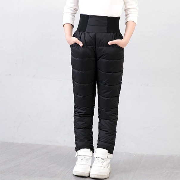 Pantalons d'hiver pour filles noir 12