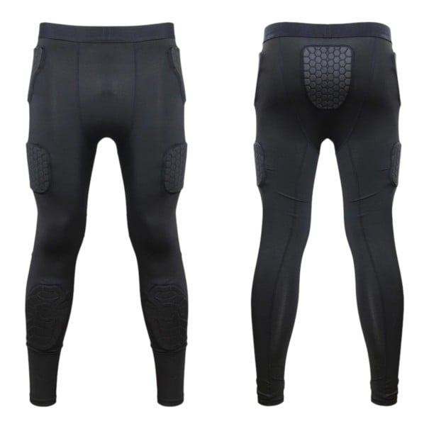 Pantalons de motocross avec rembourrage Unisexe Coupe ajustée avec protections aux genoux et aux hanches En élasthanne Noir Pour moto, motocross L