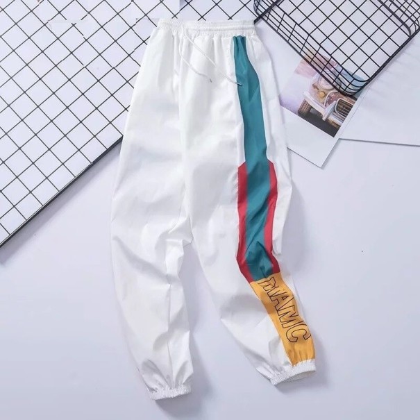 Pantalons de survêtement pour hommes A3132 blanc S