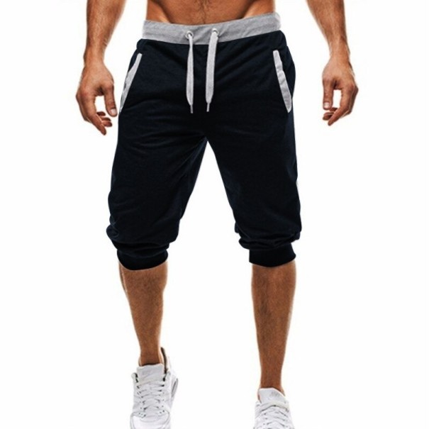 Pantalons de survêtement pour hommes bleu foncé L