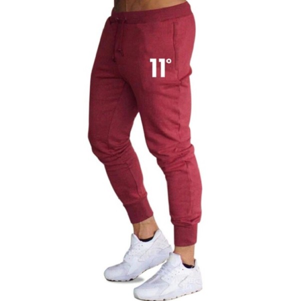 Pantalons de survêtement pour hommes F1360 rouge XS