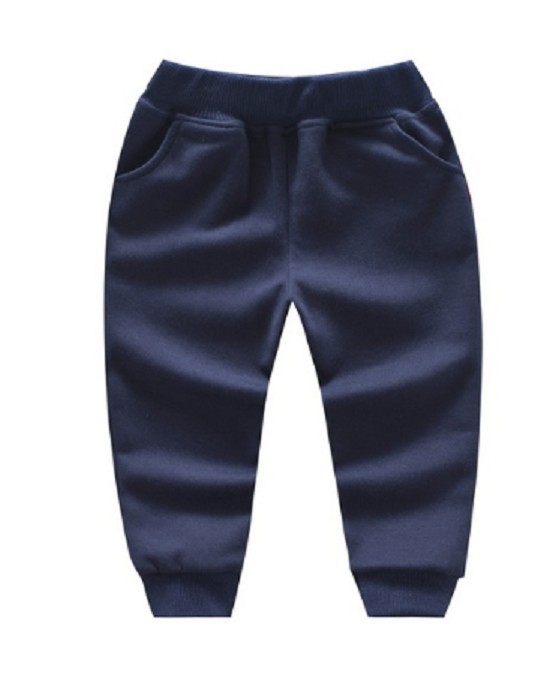 Pantalons en coton pour garçons J904 bleu foncé 12-18 mois
