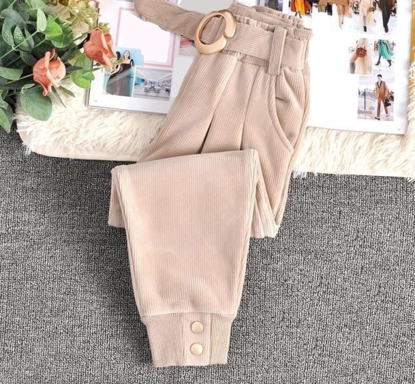 Pantalons Filles T2437 Beige 8