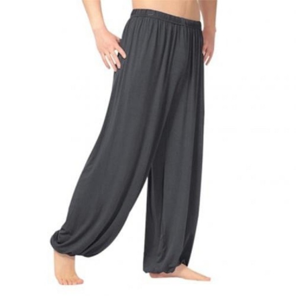 Pantalons harém pour hommes F1710 gris foncé M