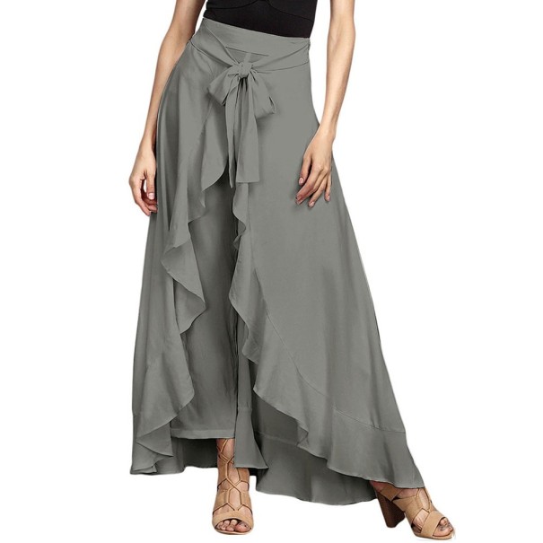 Pantalons jupe pour femmes gris XL