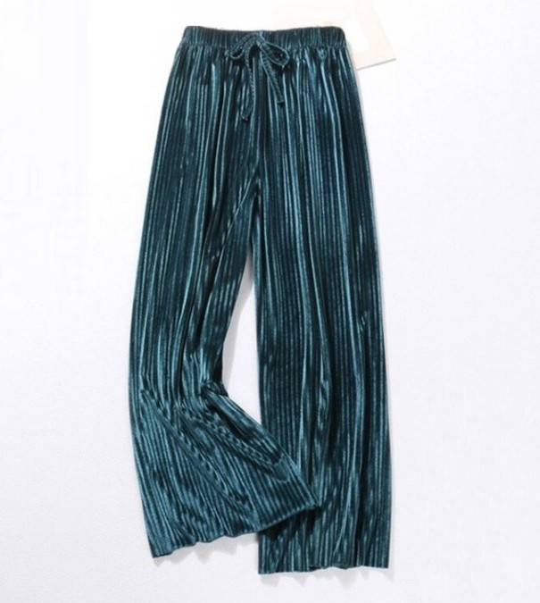 Pantalons larges pour femmes avec taille élastique 3