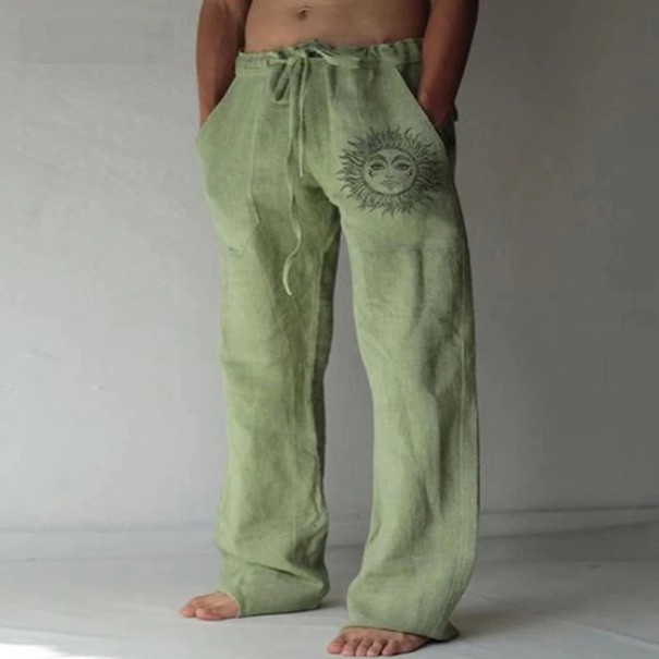 Pantalons pour hommes A3116 vert S