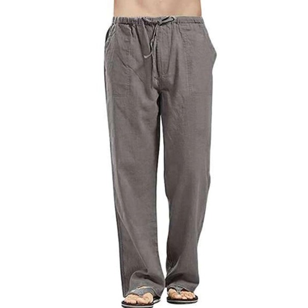 Pantalons pour hommes F1332 gris foncé XS
