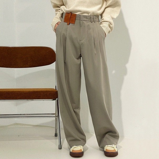 Pantalons pour hommes F1487 gris L